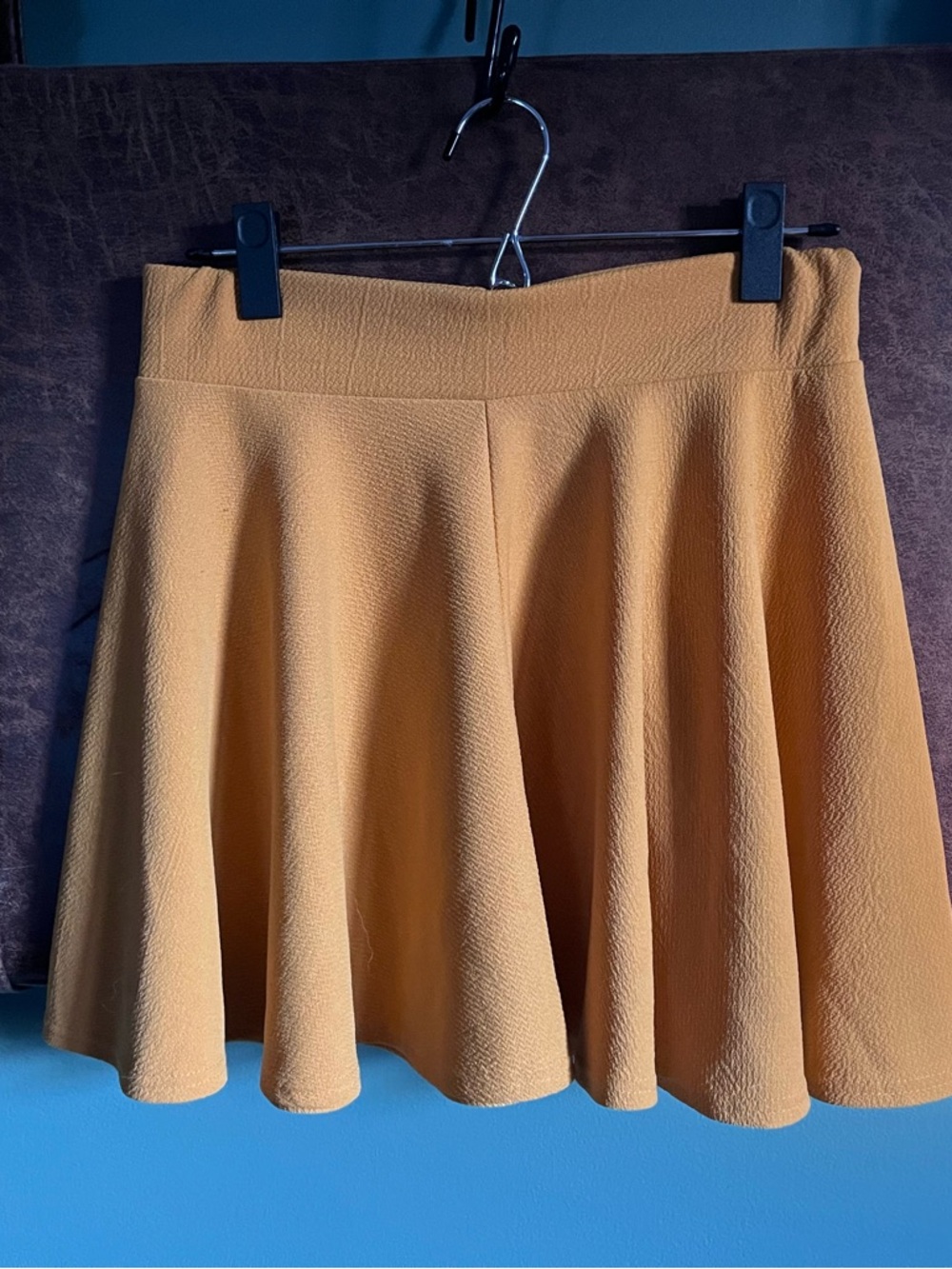 Flared Mustard Skirt